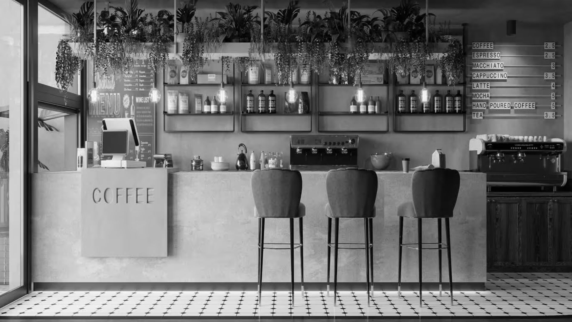 Coffee shop interior
